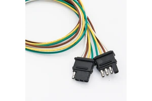 SAE Approval 4 Way Trailer Connector Trailer Extension Adapter 4 Wire Pin Trailer Flat Wiring Harness