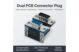 9 Way D-Sub Female Right Angle Connector Standard Density Gold Contacts IP66 Rated 5A Current
