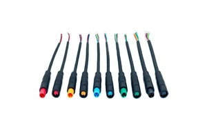 Mini M6 M8 2 3 4 5 6 7 8 9 Pin Male Female Connector Ebike Waterproof Cable LED Sensor Wire