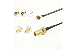RPS-M-A Female Reverse Polarity Copper Stranded Jumper Cable IPX1 RF1.13 50ohm Waterproof U.FL S-M-A Female Coaxial Pigtail