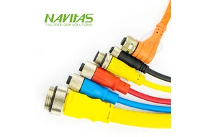 OEM PVC Insulated Waterproof M8 M12 Circular Connector Cable Assembly for Industrial Automation Sensor Systems