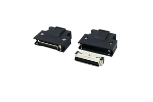 SCSI 50-Pin Nylon Shell D-Sub Adapter Connector with Copper Contacts 6A Rated IP67 Waterproof Automotive Use Male/Female