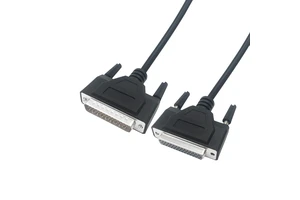 ADAMICU 1 Meter D-sub 2P Connector Cable with PVC Jacket Copper Core DB 37P for Computer