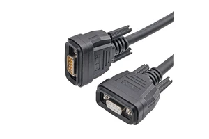 E DB15 Waterproof IP67 Straight Industrial Signal Socket 1M PVC Cable Assembly Connector Male to Female Receptacle Plug 10A