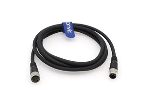 Industrial M12 4 Pin Male to Female Sensor Cable M12 a Code Straight Aviation Connector Molding Electrical Cable Profibus Cable