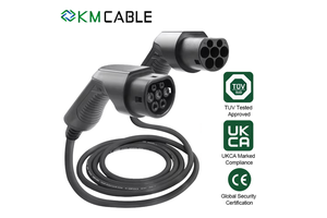 EV Charging Cable Type 2 to Type 2 Custom 32A 22kW, OEM Logo Private Label, CE TUV Wholesale for Distributors