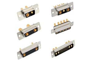 POWER-D 7W2 Battery Connector 10A High Current Solder Socket Brass Contact E-Bike Electric Vehicle Power Interface Connector