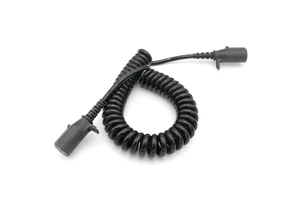 7 Pin Trailer Spiral Cable Electrical Power Wire Connector 7-Way ABS EBS Cord for RV Caravan