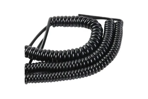 Customized Spiral Cable Manufacturer Multicore Flexible PUR Jacket Curly Coil Retractable Cables Spiral Coiled Power Cable