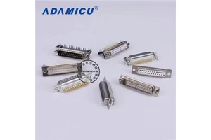 D-sub DB 9P 12V Brass PCB Male Pin Solder Machined Nylon IP67 Auto Connector