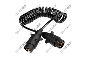 7 Pin Trailer Board Light Extension Lead 12v Trailer Extension Lead Cable Electrical 7 Core Connector for Towing Caravan Truck