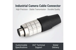 Industrial Aviation Power Cord Connector 6P8 Core 12P Male Female for Hirose HRS Compatible 2A Rated Current DIN Type Brass