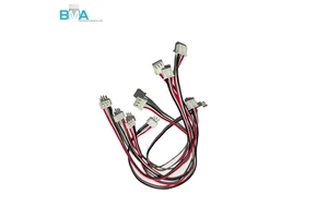 3Pin Micro Terminal Wire Harness 3-Core Red/Black PVC Cable UL1007 24AWG With White Plastic Housing For LED & Smart Home