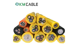 Zero Neutrally Buoyant ROV Optical Fiber Tether, Heavy Duty Underwater Fiber Optic Umbilical Cable for Submarine ROV Equipment