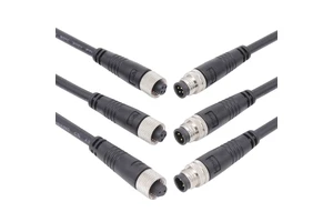 Sensor Auto Signal 4P 4A Electrical Wire Extension Cable Male Female Waterproof Connector M8 Metal 01 Series