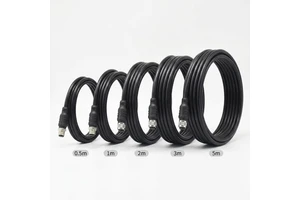 Factory Custom M12 Shielded Aviation Connector Cable, IP67 Waterproof, Male & Female Sensor Connection Wire Harness