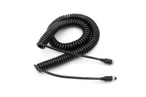 Heavy Duty Vehicle Coil Trailer Cable 4 Pin AV Camera Rearview Backup Cable for Truck Caravan Camera Monitor System