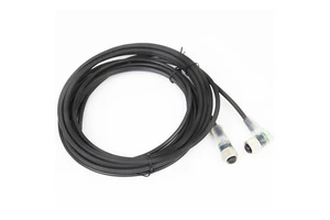 Waterproof IP67 4-Pin M12 Sensor Cable Industrial Angled Female Plug Gold-Plated Contacts Shielded LED Compatible Connector