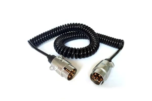 Manufacturer Suzi Coil Electrical Truck to Trailer Cable Semi Trailer Tractor Extension Cable Power Cord