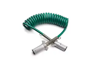 7 Pin Way Coiled Trailer Car Cable Wire Copperr Electric ABS Light Power Cord Cable for Semi Trailer Truck Caravans