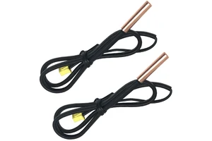 Factory Customized Nickel Plated Copper Shell 5*25mm 10k 1% 3435 NTC Temperature Sensor Cylinder Sensor Cable