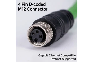 M12 to RJ45 Waterproof Male and Female Connector 4 Core 8 Pin Aviation Network Cable Industrial Ethernet Cable