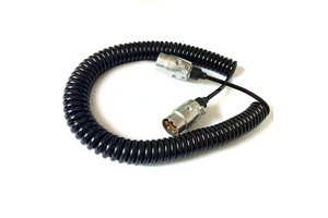 7-Way Trailer Spiral Cable Connector 7 Pin Electrical Power Wire ABS EBS Cord for RV Caravan