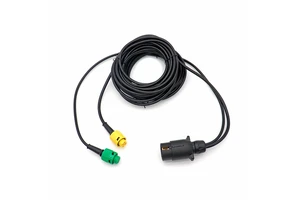 Trailer Lights Extension Cable 7 Pin to 2x 5pin Bayonet Green Yellow Water Proof Connector Trailer Led Lighting Harness