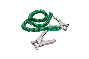 Atex Approved Static Anti-Static Bonding Grounding Earthing Aluminum Clamps Connected with Green Cable