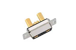 7W2 High-Current D-Sub Connector 2 Large 5 Small Pins Mixed Configuration DB9 Power Signal Integrated Industrial Plug Socket