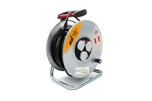 Heavy Duty 3 Way UK EU US Socket Cable Reel 25m 50m 100m Outdoor Waterproof Extension Lead Reel