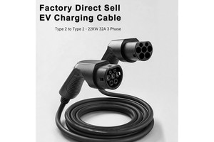 EV Charging Cable Type 2 to UK Outlet Mode 3, Portable Granny Lead, CE Wholesale for UK Shops & Resellers