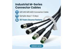 M12 Waterproof Cable Wire a Code Industrial Control Equipment Sensor Connection Cable 2-17 Core Outdoor Metal Detector Harness