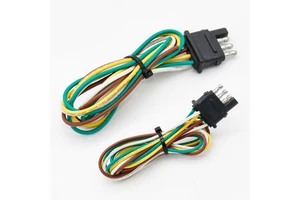 SAE 4 Pin Hitch Light Trailer Extension Wiring Cable Water Proof ABS Trailer Wiring Harness Kit