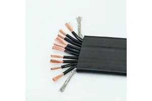 High Flexible Pendant Cable With External Strain Relief OEM Flat Festoon Cable for Crane System