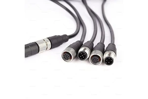Wholesale Customized M12 to M12 Connector Cable 4 5 8 12 Pin Automation Cable Male Female Waterproof M12 Sensor Encoder Cable