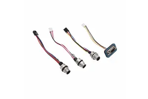 Circular Sensor Cable Assembly M8 a Code 4 Pin Male Straight Aviation Cable Plug M8 Circular Waterproof Connector Wire Harness