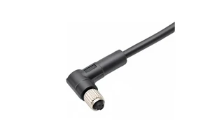 M5 IP67 Waterproof 3 4 Pin Male Female 90 Degree Elbow Nylon PA66 Wire Sensor Aviation Plug Connector