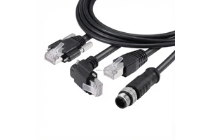 Industrial GigE Ethernet Camera Cable Flexible Outdoor Cat6 with RJ45 8P8C Connector and PVC Insulation