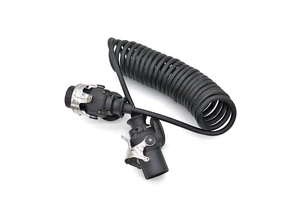 ISO 7638 7 Pin 5Pin Trailer EBS ABS Extension Cable 12\24 Volt TPU Coil Suzi Cable for HGV Tractor Semi Trailer Lighting