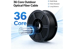 GYTA 36 Core OM3 Multimode Steel Tape Armored Outdoor Fiber Optic Cable For High-Speed Data Center Backbone