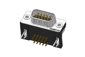 Auto Connectors-Right Angle PCB Board D Sub Male DB 15 Terminal