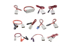 2 Pin Waterproof Forklift Battery Cable Charging Plug Female 30/50/120/175/350A 600V Connector Solar Wiring Cable Harness