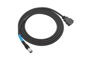 KEYENCE CB-A2/A5/A10 Point Laser Sensor Cable, Stable Data & Power Transmission, IP67, PVC, for Industrial Laser Measurement