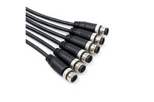 M12 Cable Assembly Male To Female Ip67 Ip68 Waterproof Custom 3 5 6 12 17 Pin M12 Sensor 4 Pin 8 Pin Connector M12 Cable