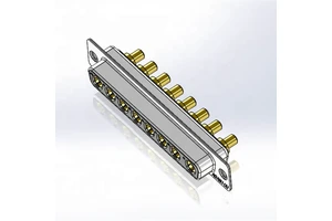 40AMPS 8pin Power D-SUB PCB Dip Plug and Socket Straight with 10A Rated Current Brass Contact Material