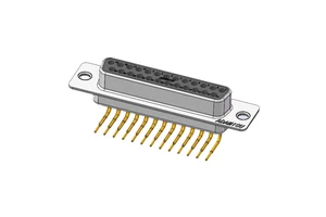 Right Angle DB 25 Pin D-Type Female Connector Plug Electrical Standard Brass Material