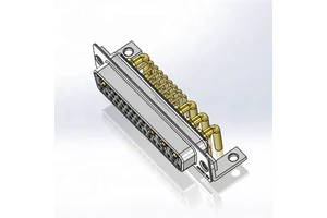 Professional 36W4 Combo D Sub Female Power Connectors Right Angle PCB by Manufacturer