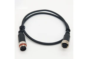 IP67 Waterproof Male Female M12 6Pins Aviation Plug Sensor Connector Cable