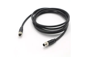 OEM/ODM IP67 M8 6Pin Male to Female A Code Cable Industrial Aviation Sensor Cable